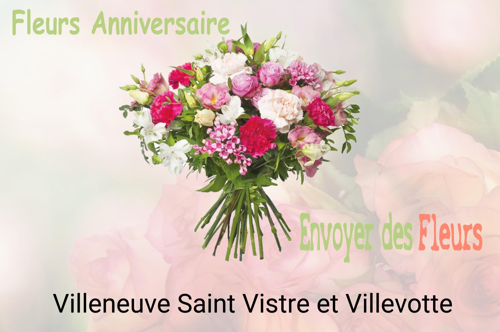 Bouquet de fleurs d’anniversaire livré à Villeneuve-Saint-Vistre-et-Villevotte
