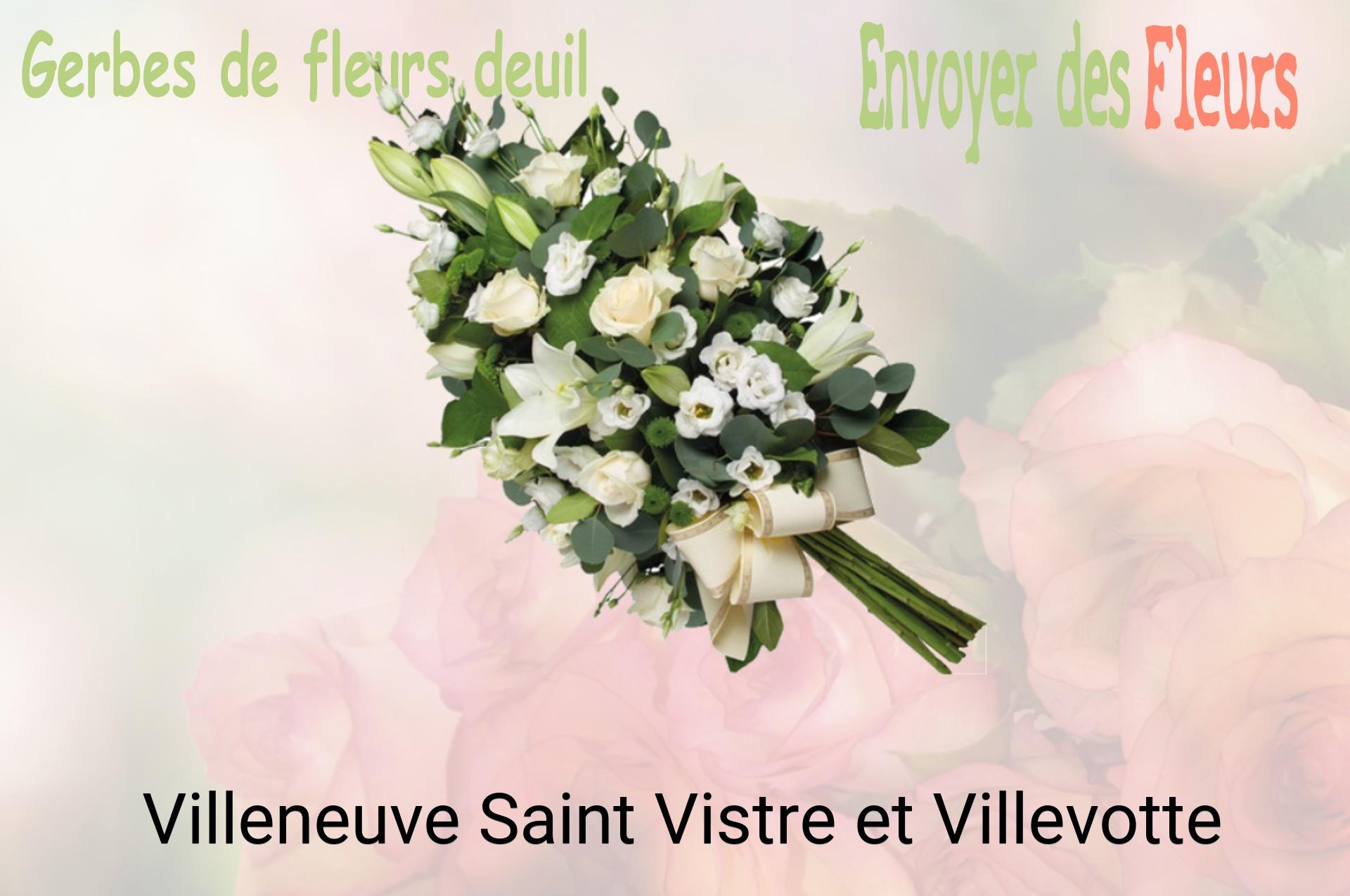 Gerbe de fleurs de deuil livrée à Villeneuve-Saint-Vistre-et-Villevotte